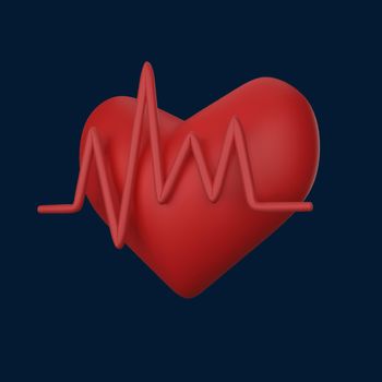 3d icon heart rate 