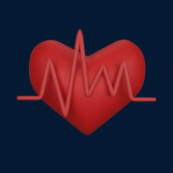 3d icon heart rate 