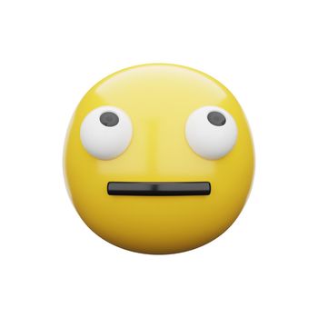 3d emoji Face with Rolling Eyes