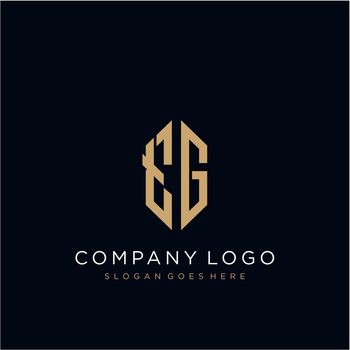 TG Letter logo icon design template elements