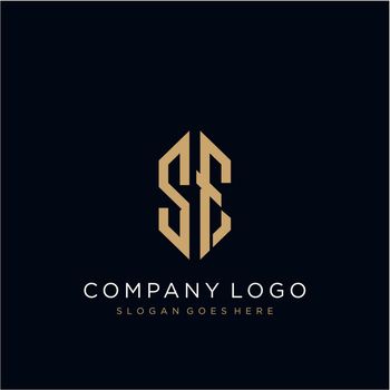 SF Letter logo icon design template elements