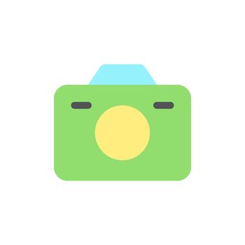 Camera flat color ui icon