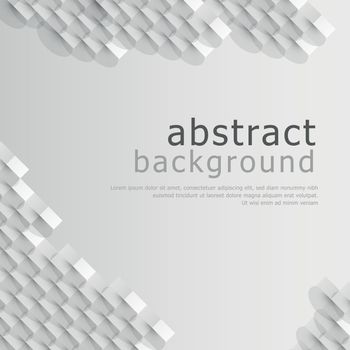 Abstract background white - gray rectangles, place for advertising text - Vector