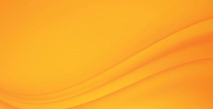 Abstract orange and yellow background with wavy lines - Vector