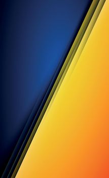 Blue - orange background with separation, web template - Vector illustration