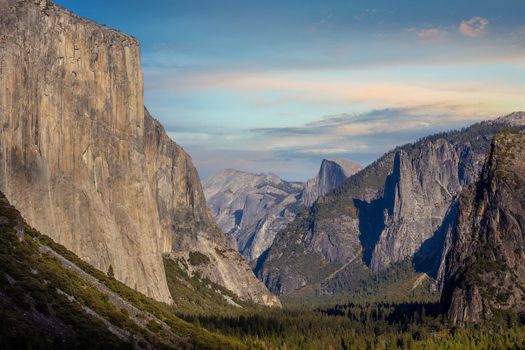 Landscape of Yosemite National Park in CA, USA in autumn