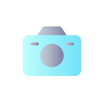 Camera flat gradient color ui icon