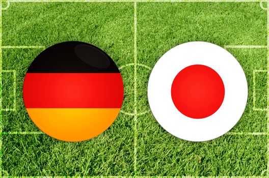 Germany vs Japan football match