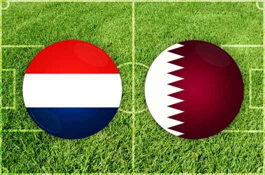 Netherlands vs Qatar football match