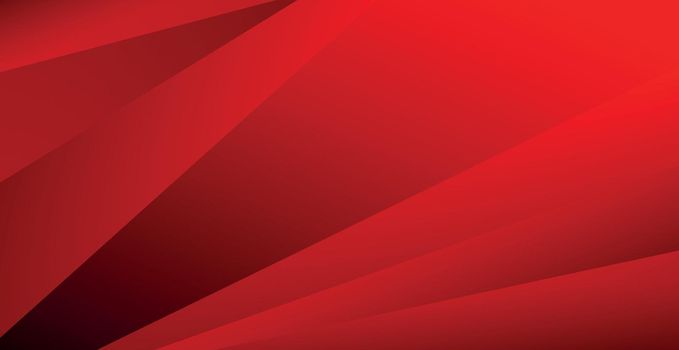 Volumetric straight lines on a red background - Vector background
