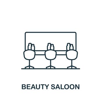 Beauty Saloon icon. Line simple icon for templates, web design and infographics