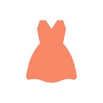 Dress flat color ui icon