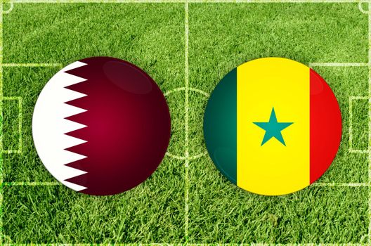 Qatar vs Senegal football match