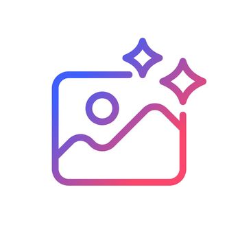 Photo editing pixel perfect gradient linear ui icon
