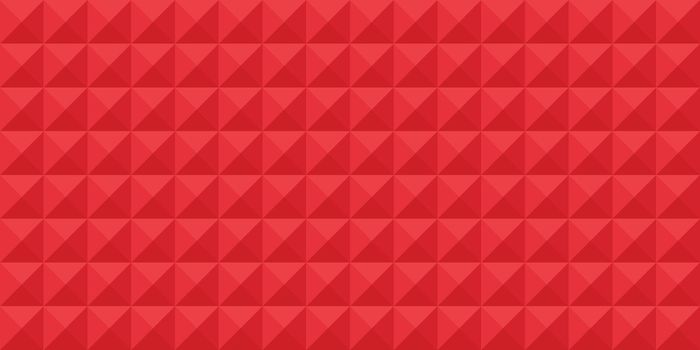 Abstract panoramic web background red squares - Vector