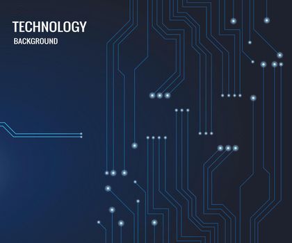 blue cyber circuit future technology concept background