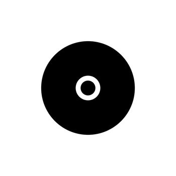 Disc storage black glyph ui icon