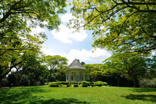 Singapore 11 june 2022. Singapore Botanic Gardens Band stand landmark
