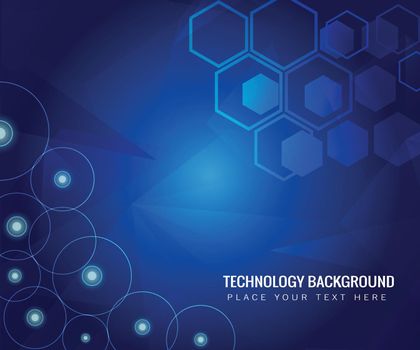 Blue abstract technology digital hi tech concept background