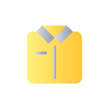 Folded shirt flat gradient color ui icon