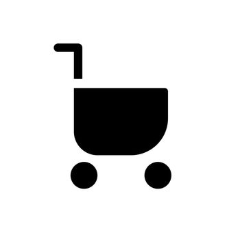Shopping cart black glyph ui icon