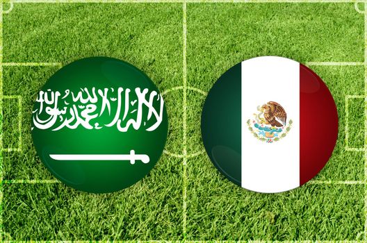 Saudi Arabia vs Mexico football match