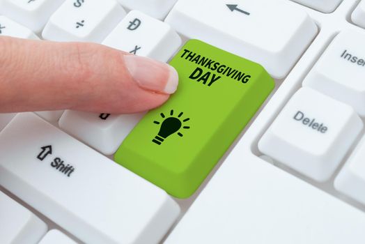 Text caption presenting Thanksgiving Day. Business approach Celebrating thankfulness gratitude November holiday Important Message Written On Note On Desk With Pencil And Rubber.