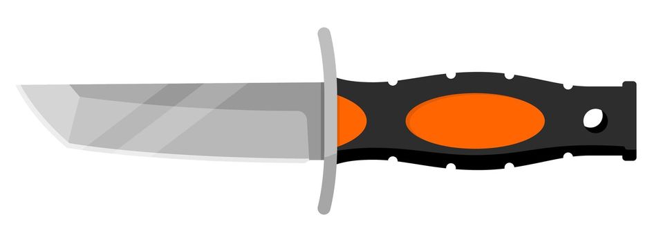 Knife icon. Hunting knife icon. Isolated knife symbol.