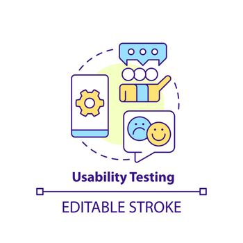 Usability testing concept icon