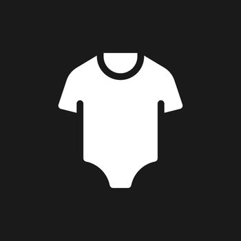 Baby bodysuit dark mode glyph ui icon