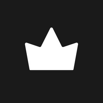 Crown dark mode glyph ui icon