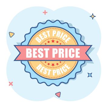 Best price sale grunge rubber stamp. Vector illustration on white background. Business concept best price stamp pictogram.