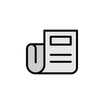 newspaper icon. Can be used for web, logo, mobile app, UI, UX on white background