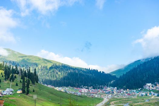 Famous georgian mountain resort Bakhmaro