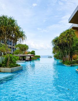 Pattaya Thailand , Luxury hotel with swimming pool, Renaissance Pattaya resort