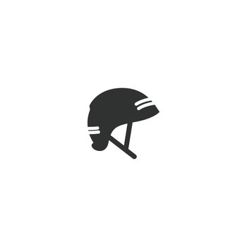 Skateboard helmet icon design illustration