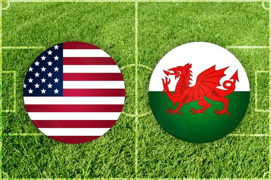 Usa vs Wales football match