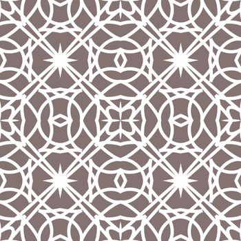 Geometric vector seamless pattern. Oriental ornament in pastel colors