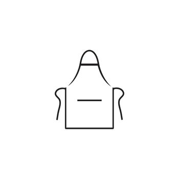Apron icon logo vector design 