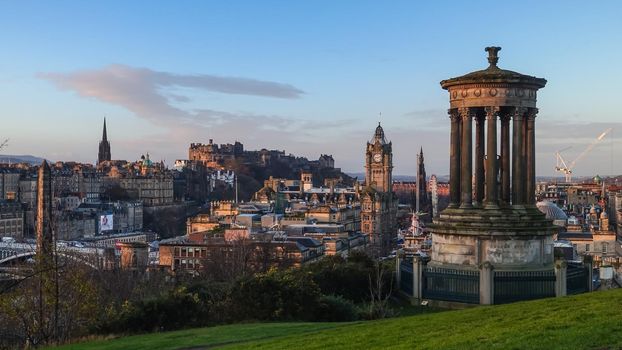 View of old town Edinburgh
