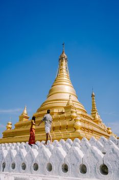 Kuthodaw temple at Mandalay city of Myanmar Burma