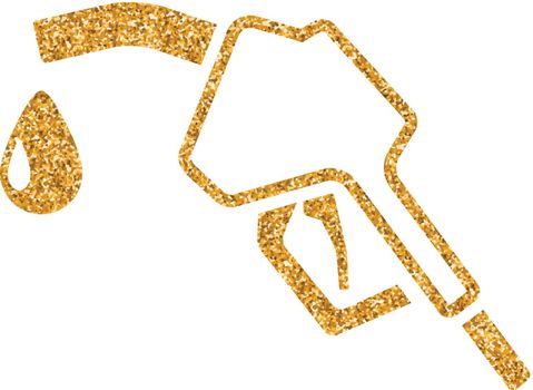 Gold Glitter Icon - Gas dispenser