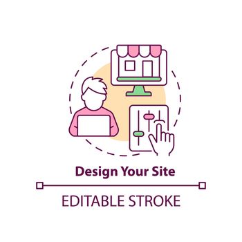 Design your site concept icon