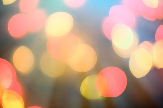 Colourful lights bokeh background
