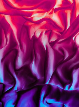 Colourful artistic silk waves, holiday background