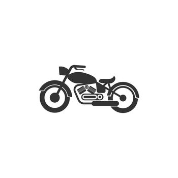 Motorcycle icon logo design illustration