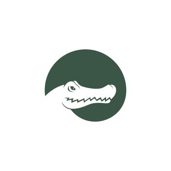 Crocodile icon logo design illustration