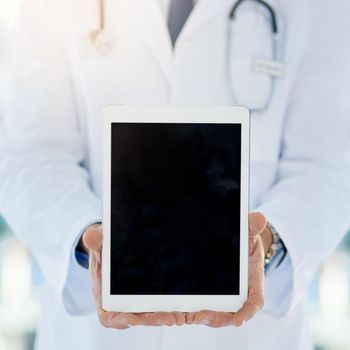 Take a look at the results here. Closeup shot of a medical practitioner holding up a digital tablet.