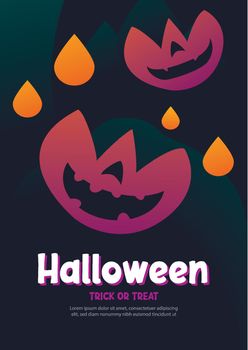 Halloween greeting cards background. Halloween illustration template for banner, poster, flyer, sale, and all design.