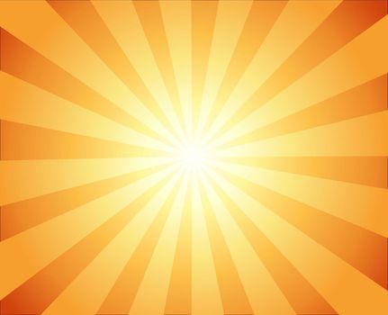 Beautiful Sun with Rays Television Vintage Background